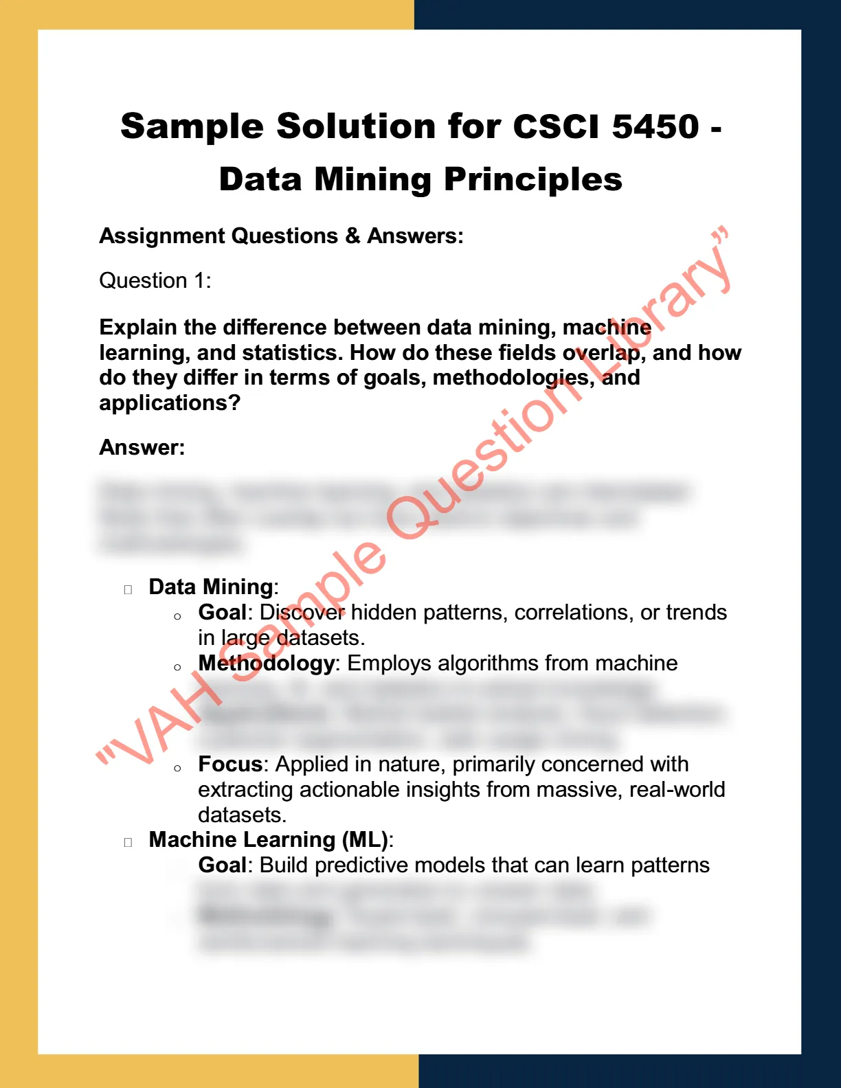 CSCI 5450 -  Data Mining Principles 0